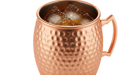 Moscow Mule Copper Mug Hammered Texture Iced Drink Cut Out Transparent Png