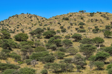 Paysage montagneux dans le centre de la Namibie