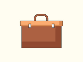 briefcase vector, icon or logo sign symbol illustration