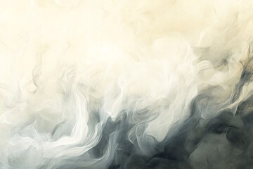 Abstract design featuring flowing ethereal smoke patterns.