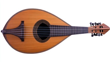 Fototapeta premium Wooden pear-shaped stringed instrument (1)