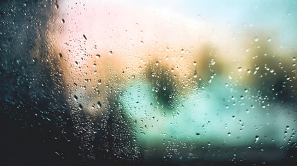 Obraz premium Rainy Window Drawing