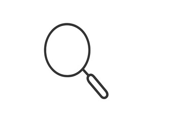 Simple magnifying glass icon representing search and exploration activities in various contexts and industries