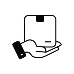 Receive Parcel Vector icon