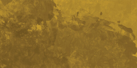 Textured Mustard Yellow Art Background with Distressed, Hand-Painted Brush Strokes

