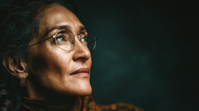 Reflective serenity a study of aging and dignity in profile