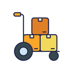Hand Trolly Vector icon