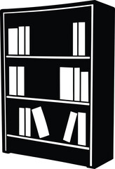 vector illustration of a shelf