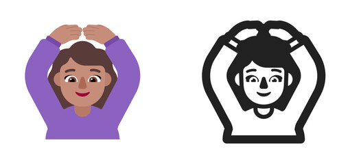 Person Gesturing OK Emoji (Medium-Light Skin Tone)
