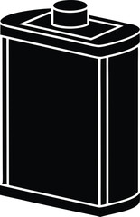 vector illustration of a can