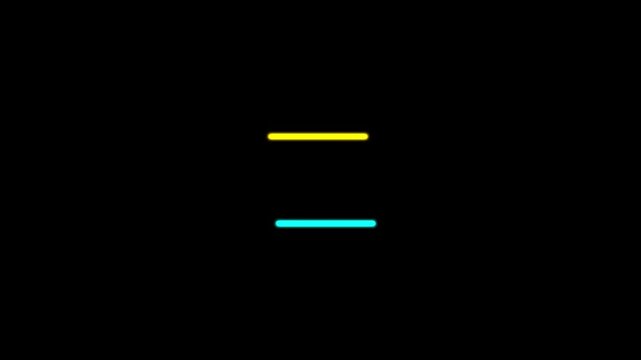 Digital horizontal line position loading bar. review loading bar. Pixel Art Loading icon Screen animation with white color background. loading bar and prosesing animation bar.
