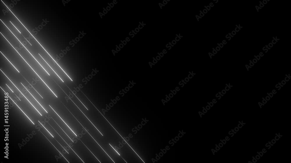Poster abstract glowing neon lights blinking lines moving animation. colorful neon line moving on backgroun