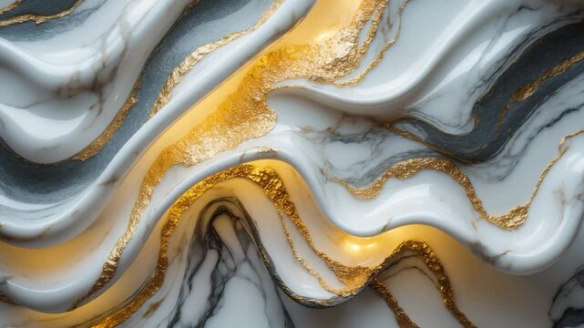 Processed collage featuring marble texture. Suitable background for a banner or backdrop.