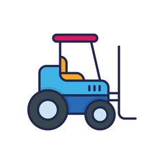 Forklift Vector icon