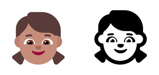 Girl Emoji (Medium-Light Skin Tone)
