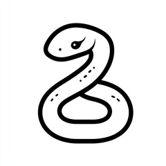 Fototapeta premium Cute cartoon snake graphic