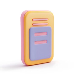Colorful 3 d device illustration