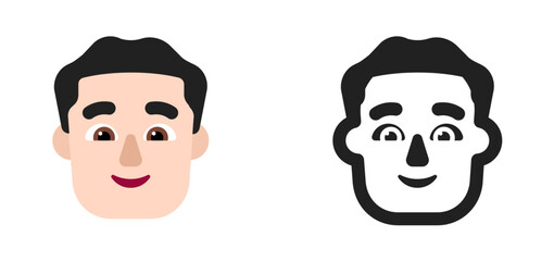 Man Emoji (Light Skin Tone)
