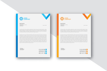 business corporate letterhead design template