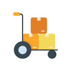 Hand Trolly Vector icon