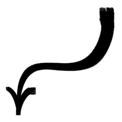 marker arrow graffiti style element