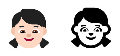 Girl Emoji (Light Skin Tone)
