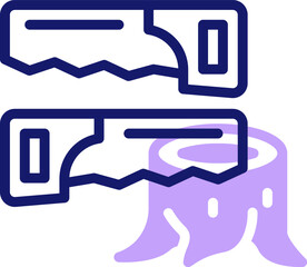 saw illustration on a white background     