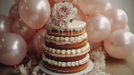 Stack of baked goods in warm tones ideal for culinary and food related design