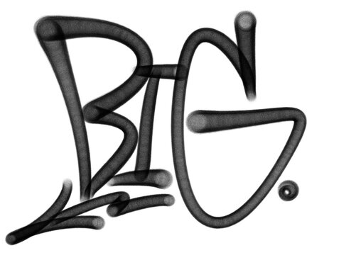 illustration Black graffiti tag lettering aerosol can spray paint