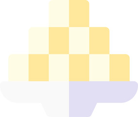 stinky tofu illustration on a white background     