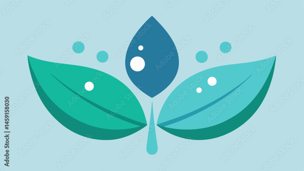 Poster hydration patch a pair of hydrogel patches shaped like leaves resting on a stylized face. the patche