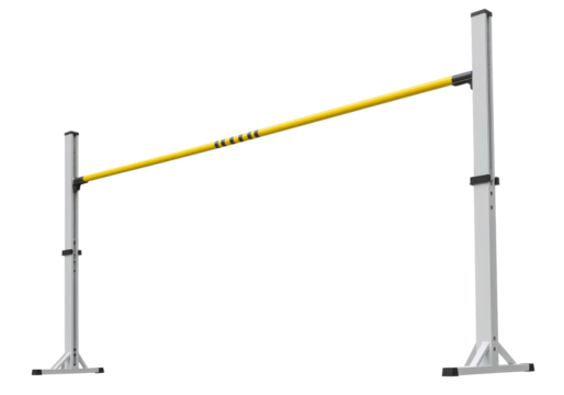 Yellow High Jump Bar Ascending Heights