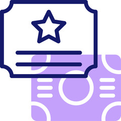 tickets illustration on a white background     