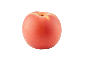 A blushing peach glows against the abyss soft hues promising sweet succulence