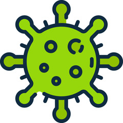 virus illustration on a white background     