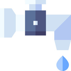 water tap illustration on a white background     