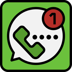 whatsapp illustration on a white background     