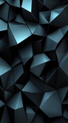 Obraz premium Abstract geometric crystal shards in dark blue