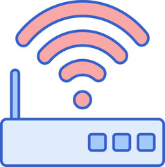wifi connection illustration on a white background     
