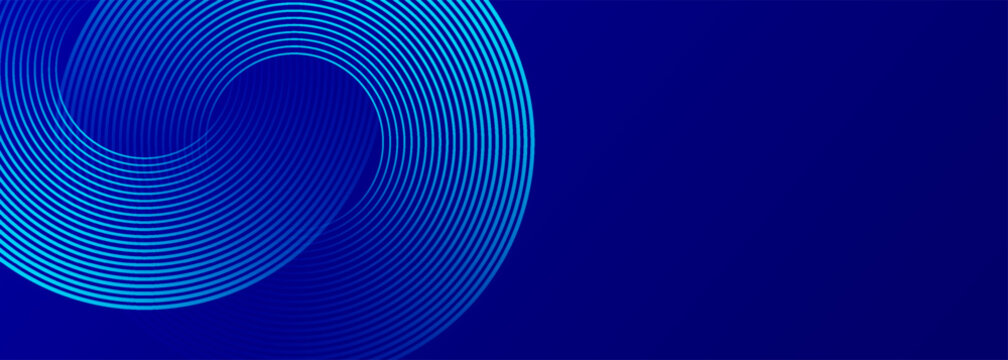 Circle abstract background. Blue gradient circular shape elements. Minimalist geometric pattern. Modern design. Suit for presentation, brochure, cover, wallpaper, website, business, backdrop