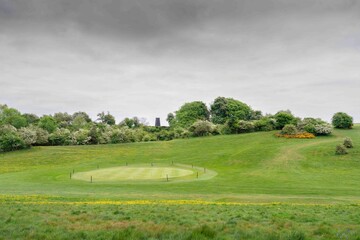 The Westwood parkland and golf green. Beverley, UK.