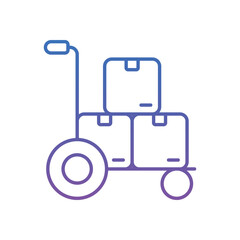 Hand Trolly Vector icon
