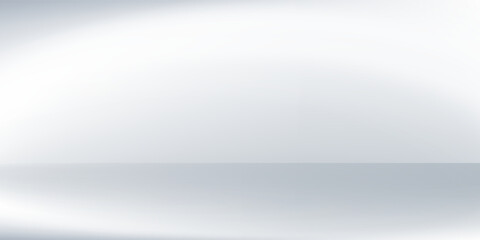 Blue white gradient abstract pattern studio background Light gives a luxurious shine. The walls and floor of the room are sparkling