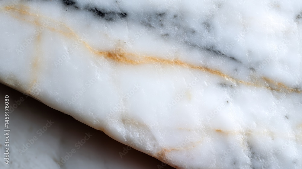 Poster Smooth ivory stone surface features delicate gray veining, softly lit to enhance its refined texture, creating an ideal background with copy space for design work