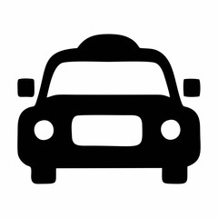 Obraz premium Minimalist bus graphic, simple bus illustration, simple bus icon