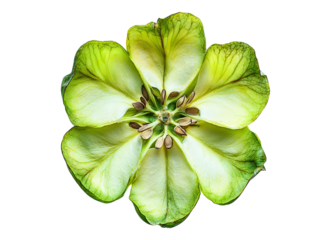 Green apple core
