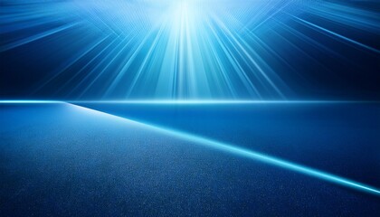 Obraz premium artificial soft blue rays