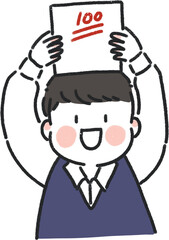 100점맞은학생
