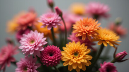 Obraz premium A blurred bouquet of wildflowers creating an airy and romantic atmosphere