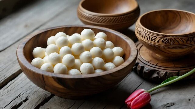 Background featuring dry cheese, a national dish